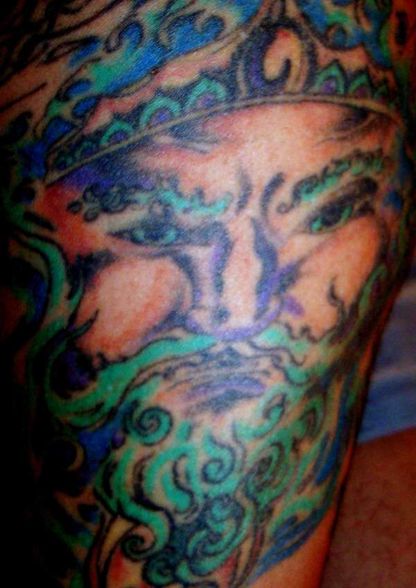 King Neptune tattoo.