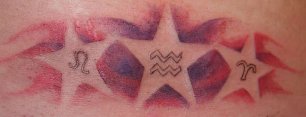 Melisa's Stars tattoo