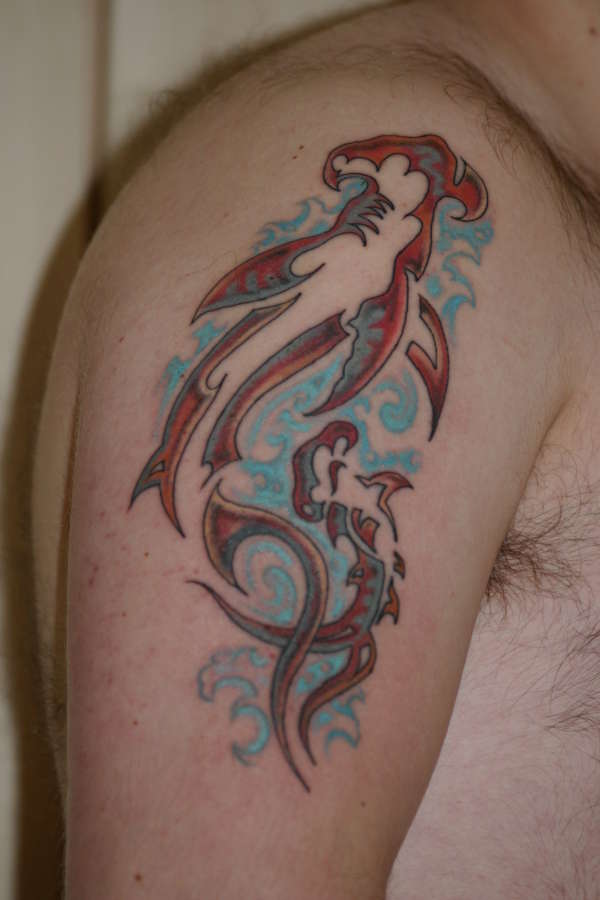 Tribal Hammerheads tattoo