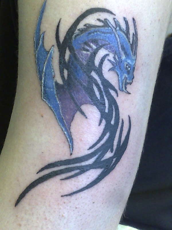 Blue dragon tattoo