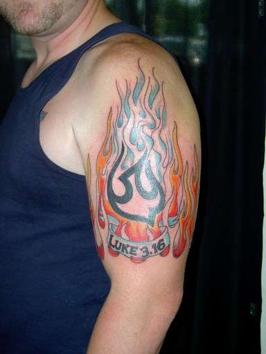 flame work tattoo