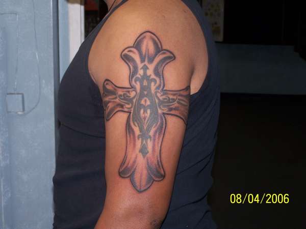 Freehand Cross tattoo