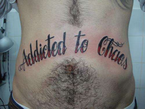 addicted to chaos tattoo