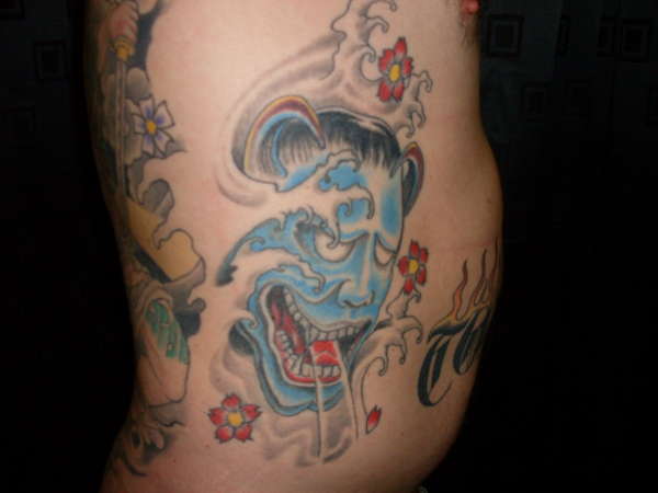 japanese style hanya done in bali tattoo