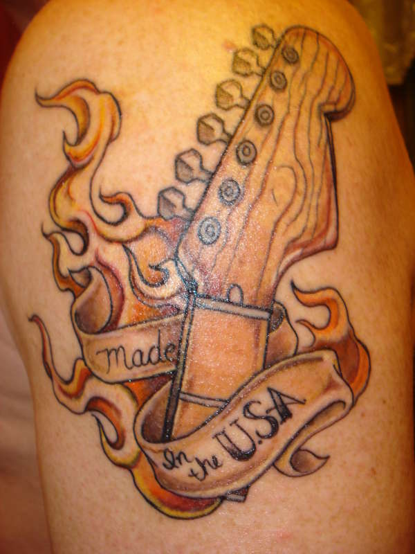 Guitar tattoo