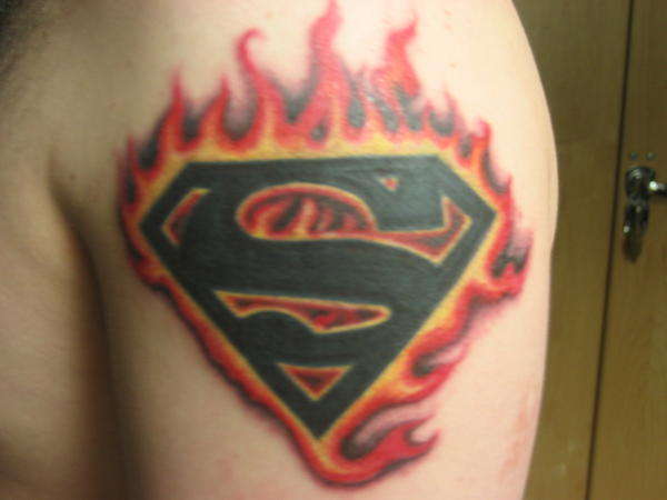 death of superman tattoo