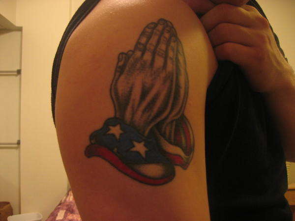 praying for america tattoo tattoo