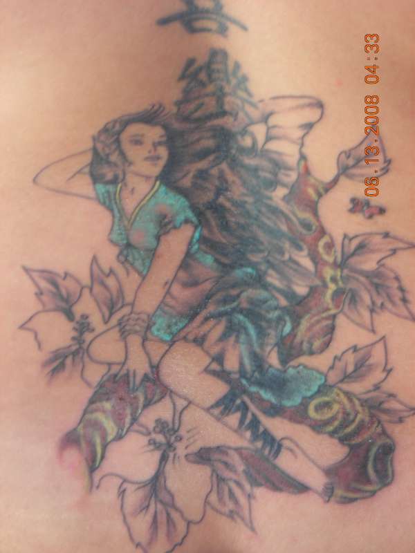 unfinished fairy tattoo