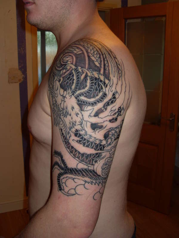 2nd sitting of dragon tattoo