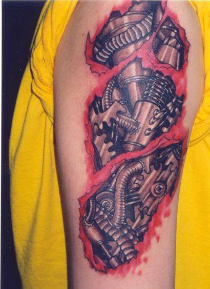 Bio-mechanical tattoo tattoo