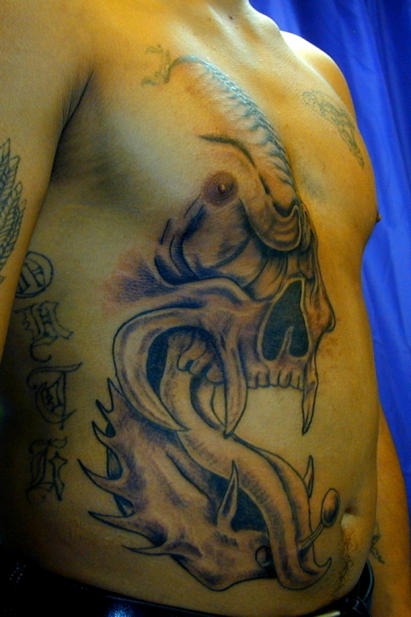 Hector Skull tattoo