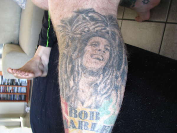 Bob Marley the legend tattoo