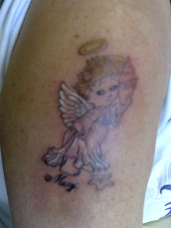 Macy's angel tattoo