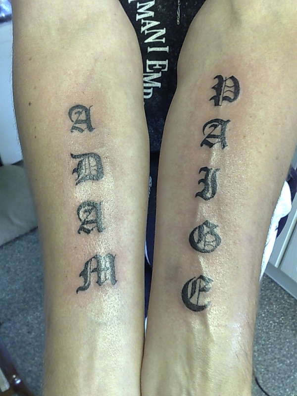 More names tattoo