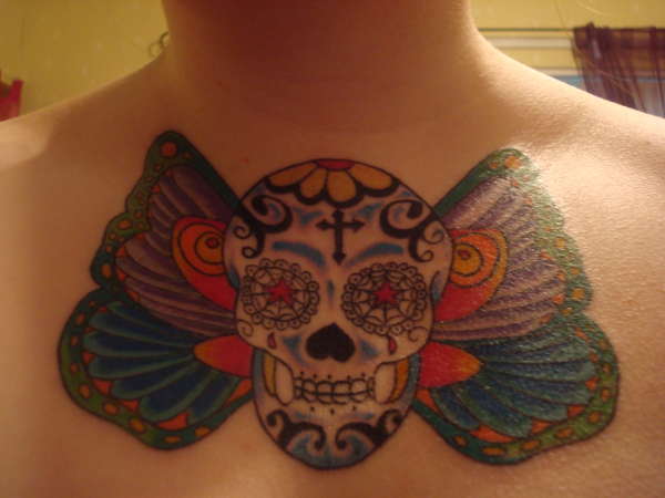 sugar skull tattoo