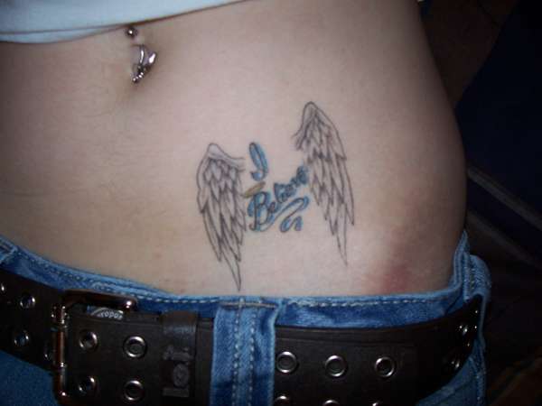 angel wings tattoo