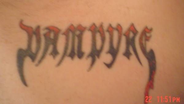 Vampyre tattoo