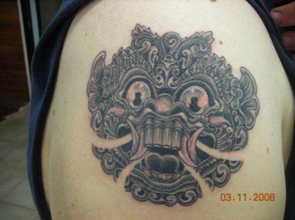 Barong Mask tattoo