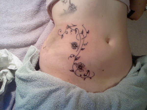 daughter flowers tattoo