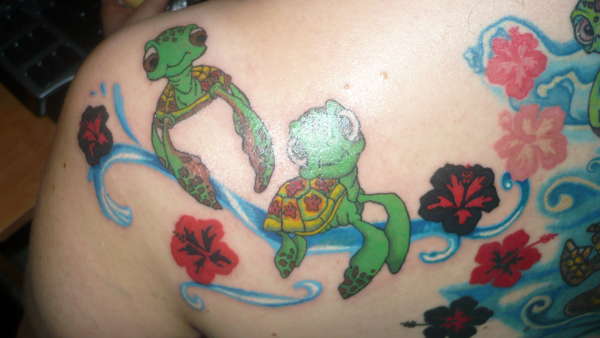 Turtles, still in progress... tattoo