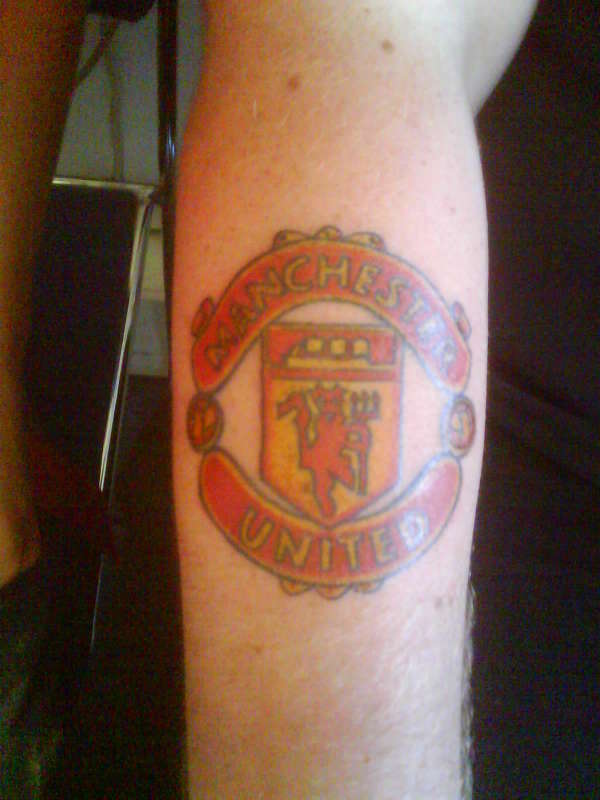 Manchester United Badge (football team) tattoo