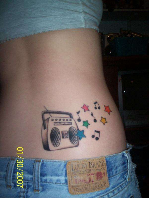 Stars and Music tattoo