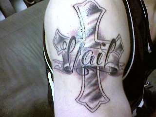 vail cross tattoo