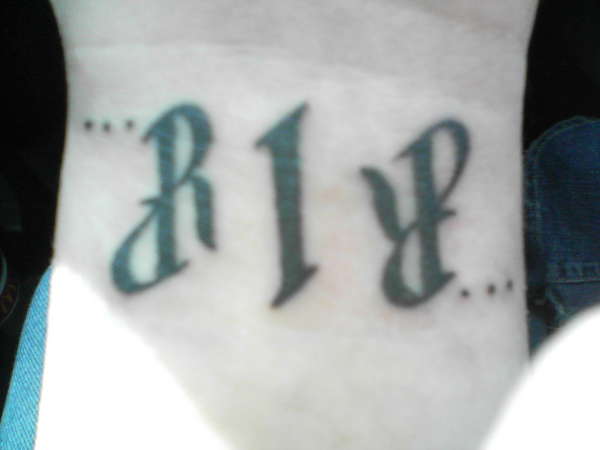 My RIP tattoo tattoo