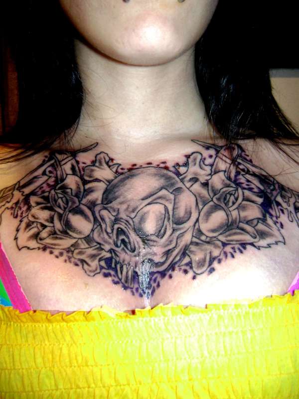 CHEST PIECE SHADED tattoo