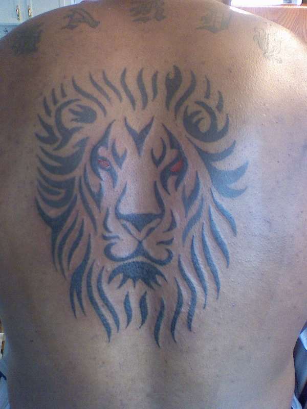 lions head tattoo