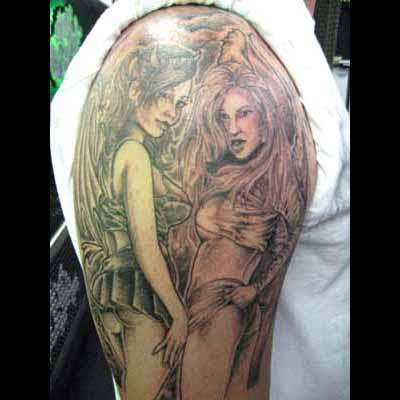 Angel & Devil tattoo