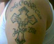Only GOD can judge me tattoo