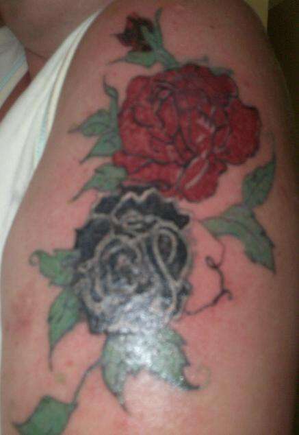 wedding flowers tattoo