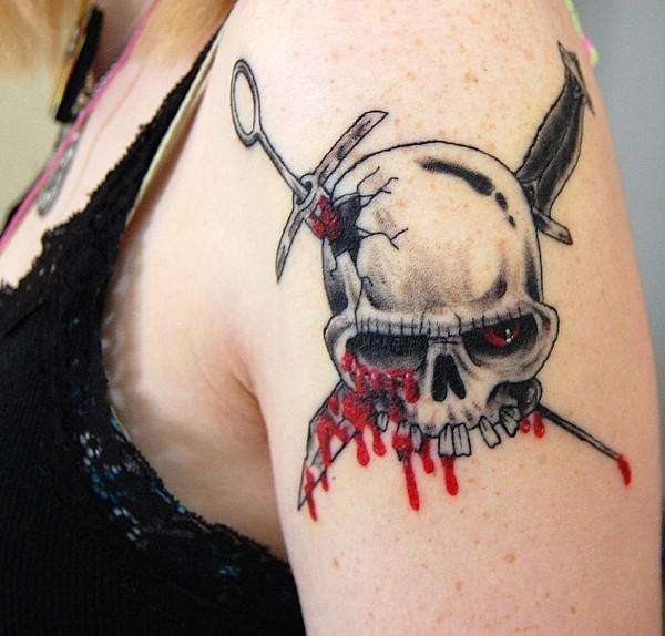 Murder Junkies Logo tattoo