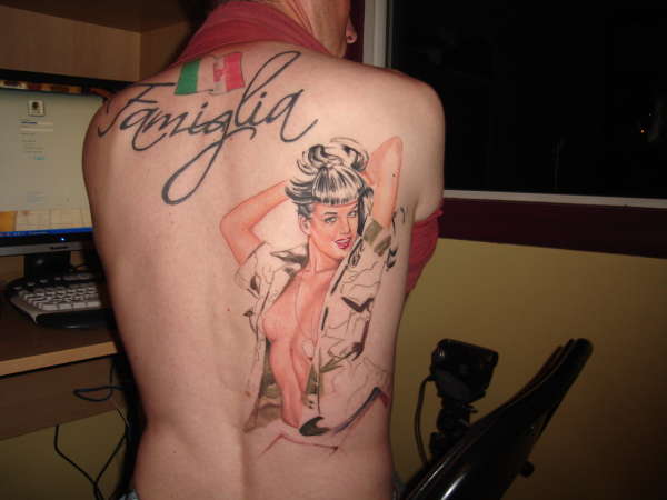 Bettie Page Special Ops tattoo