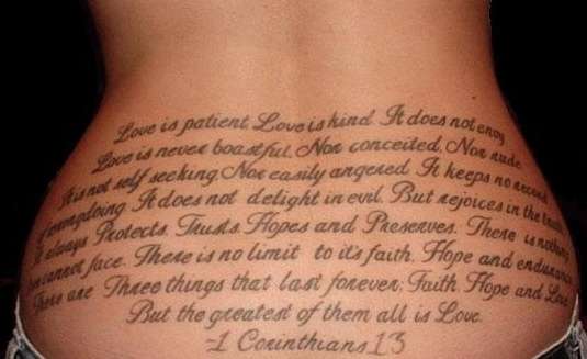 my favorite verse tattoo