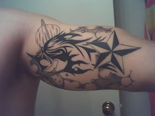 my weird sketch tattoo