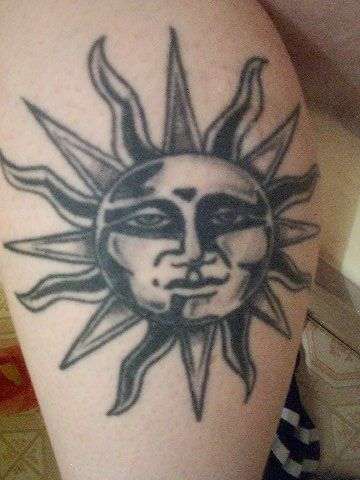 Celestial Sun tattoo