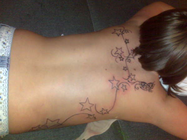 Stars on my back tattoo