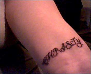 my name on my wrist tattoo