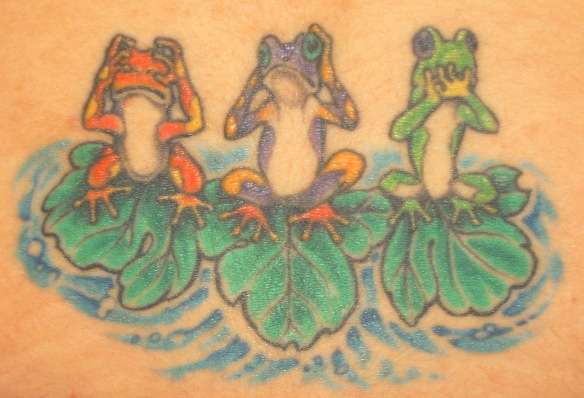 Lower back...frogs :) tattoo