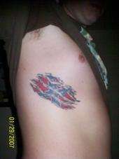 rebal flag tattoo