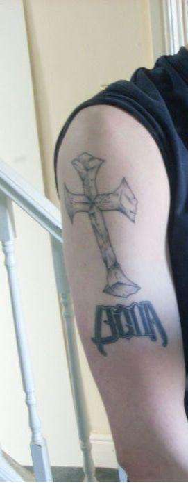 ambigram chrisis! tattoo