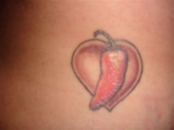 loves chile' tattoo