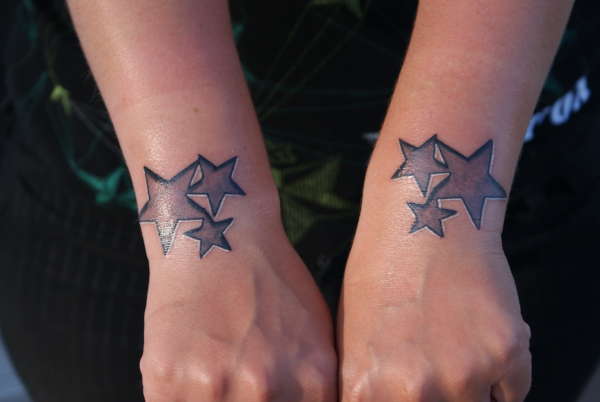 simple stars tattoo