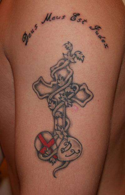 "God Is My Judge" tattoo