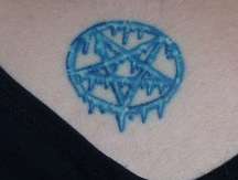 Icy Pentagram tattoo