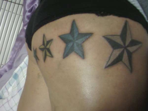 ass stars tattoo