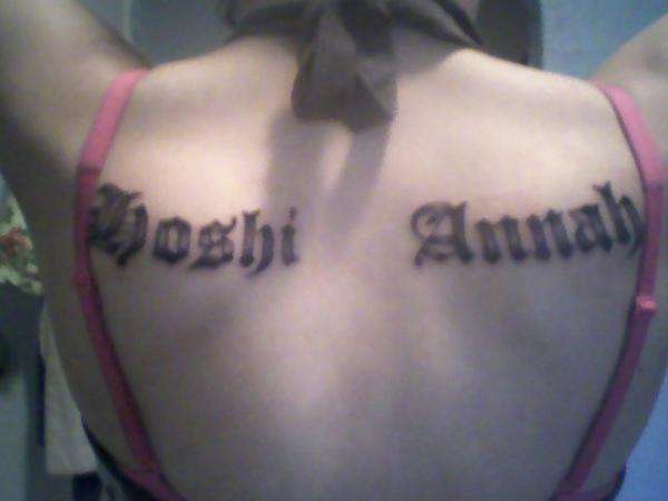Hoshi Annah tattoo