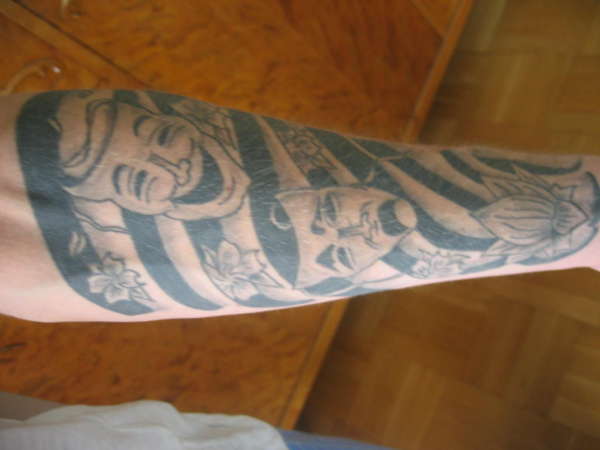 Underarm tattoo